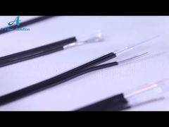 สายเคเบิลวางสาย FTTH กลางแจ้งแบบกำหนดเอง G657A1 G657A2 ชนิดสีดำ