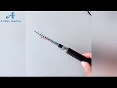 สายเคเบิลใยแก้วนำแสงกลางแจ้งโหมดเดียวทางอากาศ 24 แกนสำหรับการสื่อสาร