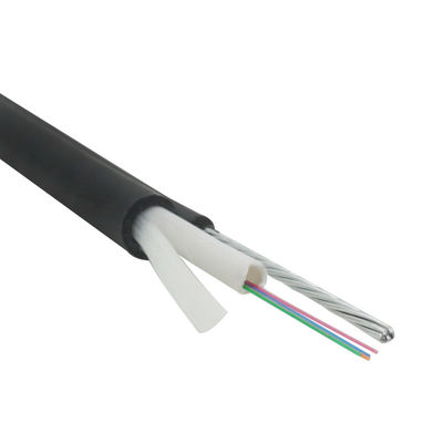 GJYXC8H สายเคเบิลไฟเบอร์ออปติกกลางแจ้ง 8 ความแข็งแรงของ FRP G.652D LSZH 12 คอร์โหมดเดี่ยว