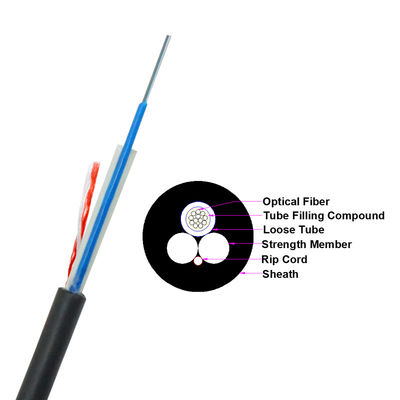OM1 สายเคเบิลไฟเบอร์ออปติกโหมดเดียว FRP Strength สำหรับกลางแจ้ง