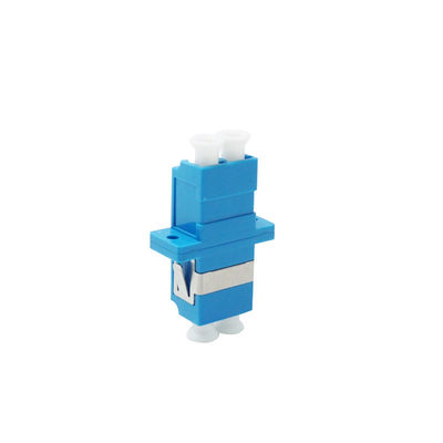 FTTH Fiber Optical LC Duplex Adapter พร้อมปลอกบรอนซ์หน้าแปลน