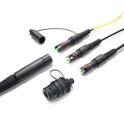 โซลูชัน FTTH ในร่มและกลางแจ้ง Hoptic IP67 กันน้ำพร้อมขั้วต่อ Corning Optitap