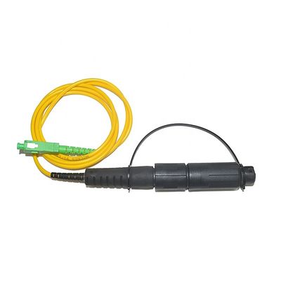 โซลูชัน FTTH กันน้ำ IP68, สายแพทช์ไฟเบอร์ออปติก SC APC พร้อมตัวเชื่อมต่อ Optitap