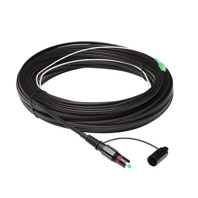 โซลูชัน FTTH กันน้ำ IP68, สายแพทช์ไฟเบอร์ออปติก SC APC พร้อมตัวเชื่อมต่อ Optitap