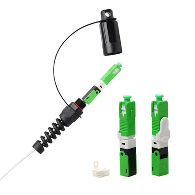 โซลูชัน IP68 FTTH, SC APC Field Mount Corning Optitap Connector
