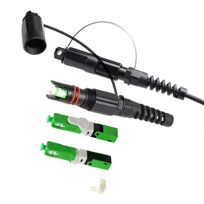 โซลูชัน IP68 FTTH, SC APC Field Mount Corning Optitap Connector