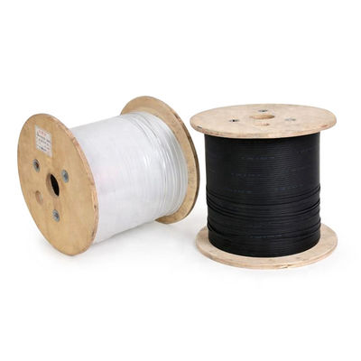 สายเคเบิลออปติคอล FTTH สีขาวพร้อมตัวเชื่อมต่อ SC FC OEM ODM