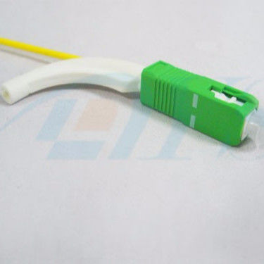สายแพทช์ไฟเบอร์มัลติเพล็กซ์ SC UPC สีเหลือง 90 องศามุมบูต