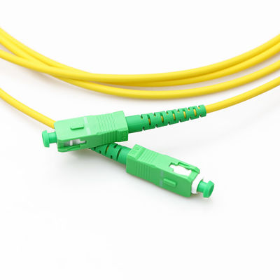 สายเคเบิลไฟเบอร์ 3 มม. สายแพทช์ SC UPC - SC APC เริม Single Mode 9/125
