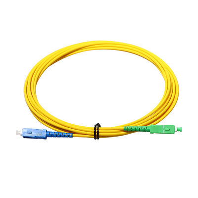สายเคเบิลไฟเบอร์ 3 มม. สายแพทช์ SC UPC - SC APC เริม Single Mode 9/125