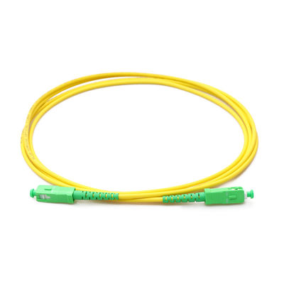 สายเคเบิลไฟเบอร์ 3 มม. สายแพทช์ SC UPC - SC APC เริม Single Mode 9/125