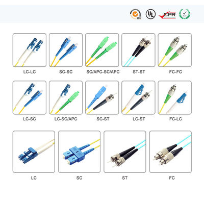 สายแพทช์ไฟเบอร์ FTTH UPC APC พร้อมขั้วต่อ MTRJ MU DIN