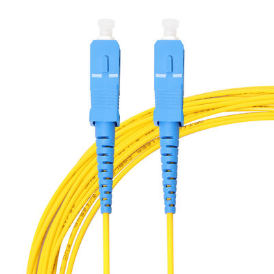 ชุดประกอบสายเคเบิลไฟเบอร์จัมเปอร์ FTTH SC UPC ถึง SC UPC โหมดเดียว