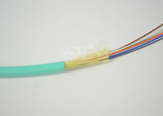 FTTH สายเคเบิลใยแก้วนำแสงในร่ม 12 แกน OM3 / สายเคเบิลกระจายใยแก้วนำแสง