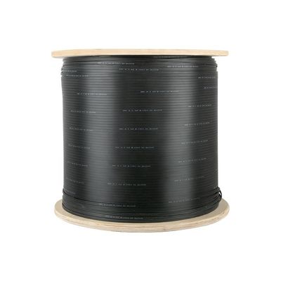 1 2 4 แกนไฟเบอร์ออปติกในร่ม/กลางแจ้ง Flat FTTH วางสายเคเบิล