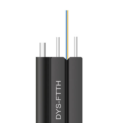 GJXH GJXCH 1,2,4,6,8,12 แกน FTTH สายเคเบิลใยแก้วนำแสงในร่ม / กลางแจ้งแบบแบน