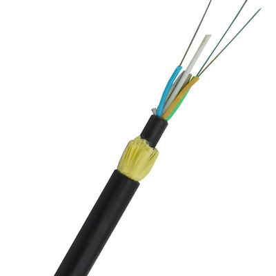 Adss สายไฟเบอร์ออปติก 2 4 8 24 48 96 Core 12 Fiber G652D Single Mode Aerial Dark Optical Fiber Cable ADSS Outdoor