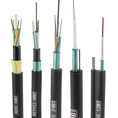 GYFTY 12 24 36 48 72 96 144 288 Core G652D สายเคเบิลไฟเบอร์ออปติกแบบหลวม ๆ แบบเดี่ยว