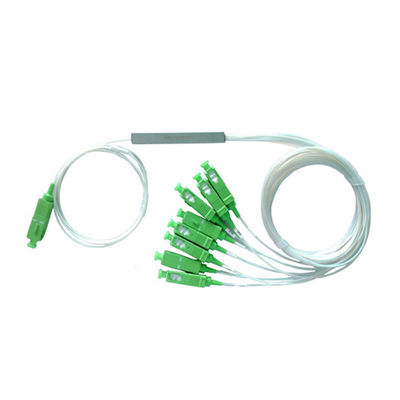 กำหนดเอง FTTH Fiber Optic Splitter 1x8 PLC มินิ Steel Tube Type