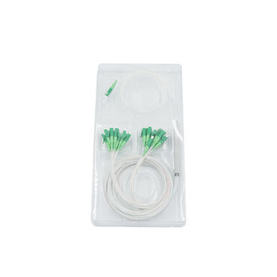 ตัวแยกไฟเบอร์ออปติกท่อเหล็ก 0.9 มม. 1x32 พร้อมขั้วต่อ LC APC