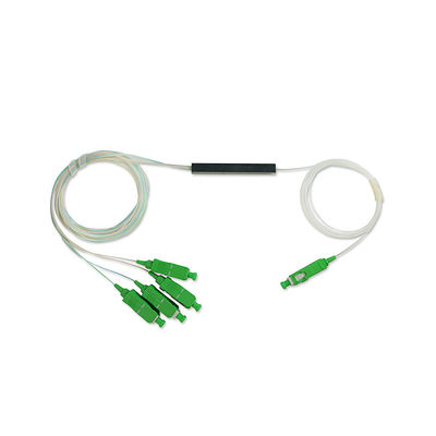 ท่อเหล็กชนิด 4 Way Fiber Splitter, SC APC PLC Splitter 1x4
