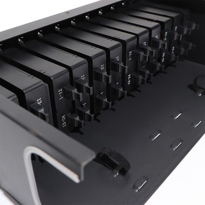 แผงแพทช์ MPO ไฟเบอร์ออปติก HD 1U 2U 4U พร้อมพอร์ต 72 พอร์ต 64 พอร์ต 48 พอร์ต