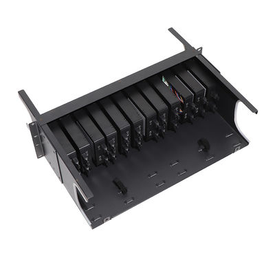 แผงแพทช์ MPO ไฟเบอร์ออปติก HD 1U 2U 4U พร้อมพอร์ต 72 พอร์ต 64 พอร์ต 48 พอร์ต