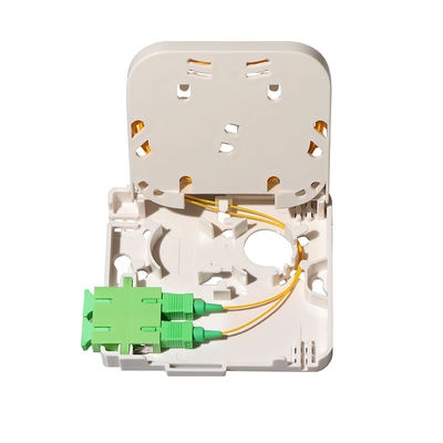 กล่องเทอร์มินัลไฟเบอร์ออปติก FTTH 1 พอร์ตชนิด มินิ SC สำหรับแผงเต้ารับติดผนัง
