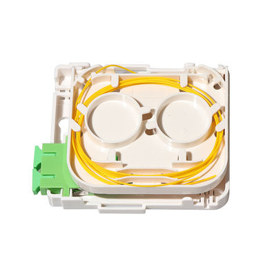 กล่องเทอร์มินัลไฟเบอร์ออปติก FTTH 1 พอร์ตชนิด มินิ SC สำหรับแผงเต้ารับติดผนัง