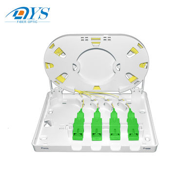 กล่องกระจายไฟเบอร์ออปติก OEM ODM, กล่องเลิกจ้าง FTTH 4 แกน