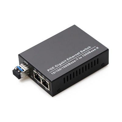 SFP LC Fiber Ethernet Media Converter 20km สำหรับเครือข่าย FTTH FTTB FTTX