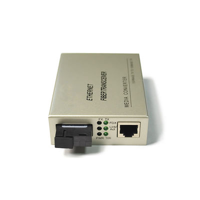 SFP เป็น RJ45 ตัวแปลงสื่อไฟเบอร์ออปติก โหมดเดี่ยว เริม Duplex 10M 100M