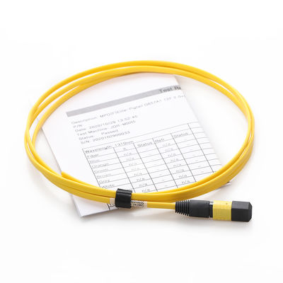 สายเคเบิลไฟเบอร์ สถานะโสด G657a1 MPO MTP 12F 1.5M สำหรับ FTTX FTTX