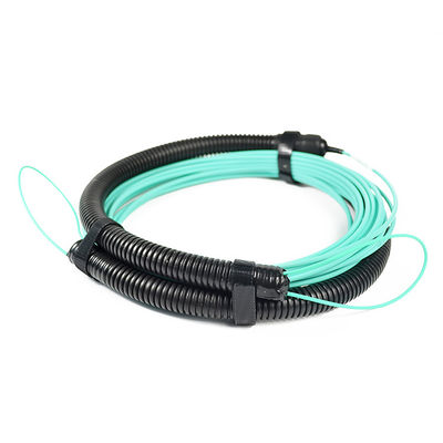สายเคเบิลฝ่าวงล้อม MPO LC แบบกำหนดเอง Fanout 8 คอร์สำหรับศูนย์ข้อมูล