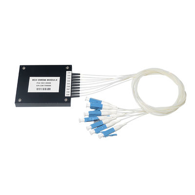 1X2 FWDM DWDM แยกไฟเบอร์ออปติก 3 พอร์ต 100G 200G สำหรับระบบเครือข่าย WDM