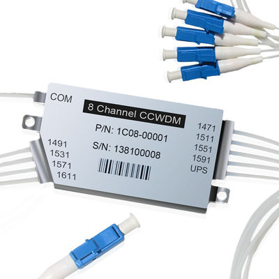 ส่วนความยาวคลื่น WDM ที่กำหนดเองมัลติเพล็กซิ่ง CCWDM 8CH + Mux Demux