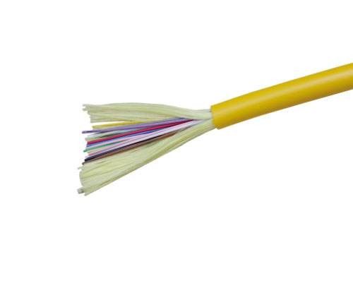 FTTH สายเคเบิลใยแก้วนำแสงในร่ม 12 แกน OM3 / สายเคเบิลกระจายใยแก้วนำแสง