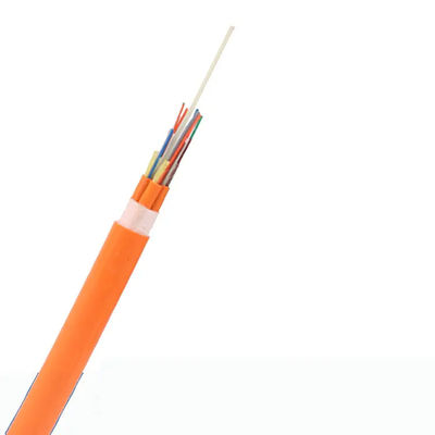FTTH สายเคเบิลใยแก้วนำแสงในร่ม 12 แกน OM3 / สายเคเบิลกระจายใยแก้วนำแสง