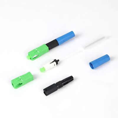 FTTH สถานะโสด Fiber Optic Quick Connector SC UPC SC APC สำหรับการสื่อสารโทรคมนาคม