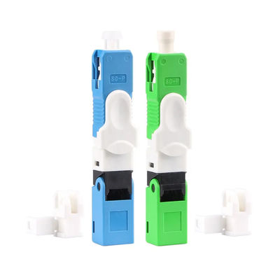 FTTH สถานะโสด Fiber Optic Quick Connector SC UPC SC APC สำหรับการสื่อสารโทรคมนาคม