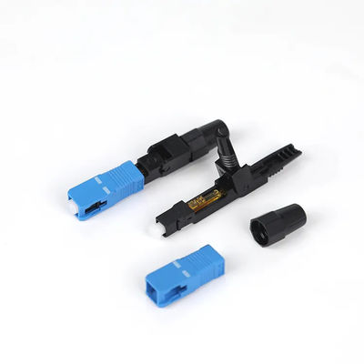 FTTH สถานะโสด Fiber Optic Quick Connector SC UPC SC APC สำหรับการสื่อสารโทรคมนาคม