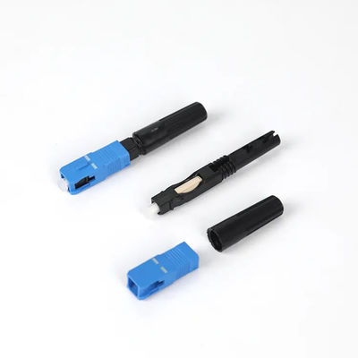 FTTH สถานะโสด Fiber Optic Quick Connector SC UPC SC APC สำหรับการสื่อสารโทรคมนาคม