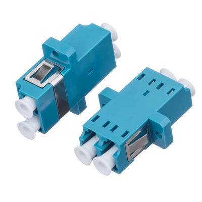 อะแดปเตอร์ไฟเบอร์ออปติกดูเพล็กซ์รุ่นเดียวพร้อม FLANGE PC Magenta Color
