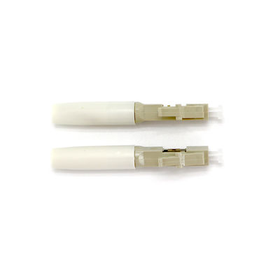 LC Fast Fiber Optic Connector หลายโหมด OM3 สำหรับ FTTH CATV CCTV