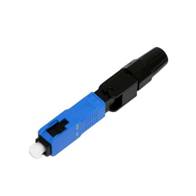 SC APC Quick Fiber Optic Connector กันน้ำสำหรับอุปกรณ์โทรคมนาคม FTTH