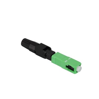 FTTH Network SC APC Fast Connector สำหรับวางสายเคเบิลติดตั้ง OEM
