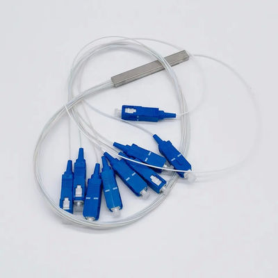 1 × 4 SC APC Fiber Optic Splitter, มินิ Type PLC 4 Way Splitter สำหรับเคเบิลทีวี
