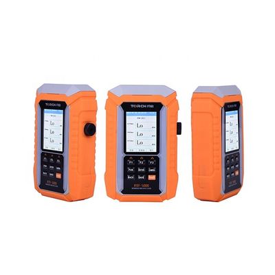 มิเตอร์ไฟเบอร์ออปติก FTTH สีส้มทั้งหมดในหนึ่งเดียวพร้อมหน้าจอ 3.5 &quot;