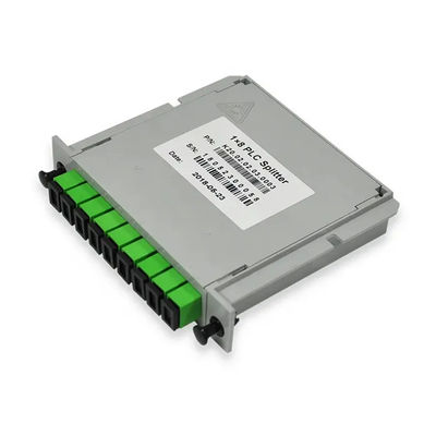 8 Way PLC Fiber Optic Splitter Cassette Type 1x8 พร้อมขั้วต่อ SC APC