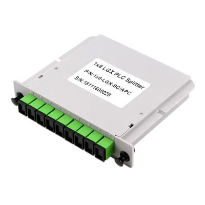 8 Way PLC Fiber Optic Splitter Cassette Type 1x8 พร้อมขั้วต่อ SC APC